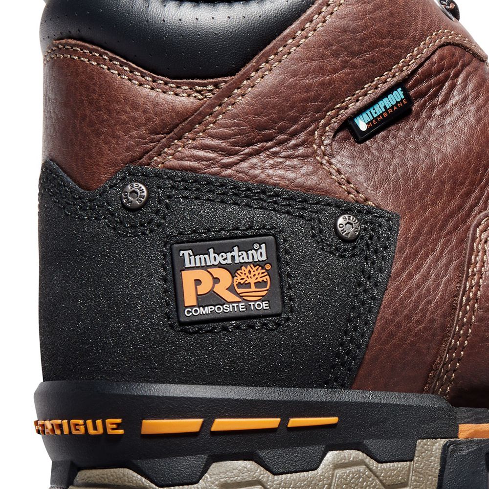 Bocanci De Muncă Timberland Barbati Maro/Negrii - Pro® Boondock 6\" Comp Toe - Romania - OIKQRX527